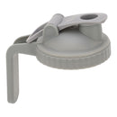 Wide Mouth Mason Jar Pour Spout Lid Leak Proof Mason Jar Flip Cap Lid with Handle Gray