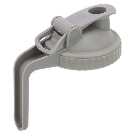 Wide Mouth Mason Jar Pour Spout Lid Leak Proof Mason Jar Flip Cap Lid with Handle Gray