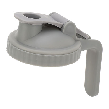 Wide Mouth Mason Jar Pour Spout Lid Leak Proof Mason Jar Flip Cap Lid with Handle Gray