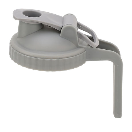 Wide Mouth Mason Jar Pour Spout Lid Leak Proof Mason Jar Flip Cap Lid with Handle Gray