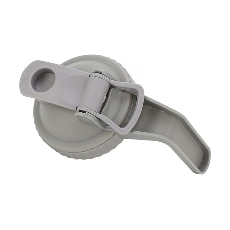 Wide Mouth Mason Jar Pour Spout Lid Leak Proof Mason Jar Flip Cap Lid with Handle Gray