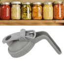 Wide Mouth Mason Jar Pour Spout Lid Leak Proof Mason Jar Flip Cap Lid with Handle Gray