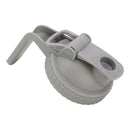 Wide Mouth Mason Jar Pour Spout Lid Leak Proof Mason Jar Flip Cap Lid with Handle Gray
