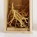 Single Bottle Wooden Wine Box with Lid Decorative Wood Grain Reusable Wine Storage Box