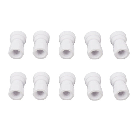 10 Pcs Plastic Quick Connect Fittings Multifunctional Plastic Quick Pipe Fitting for Home Winery Beer Brewing 3/8