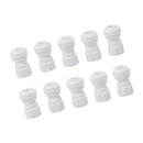10 Pcs Plastic Quick Connect Fittings Multifunctional Plastic Quick Pipe Fitting for Home Winery Beer Brewing 3/8