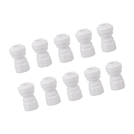 10 Pcs Plastic Quick Connect Fittings Multifunctional Plastic Quick Pipe Fitting for Home Winery Beer Brewing 3/8