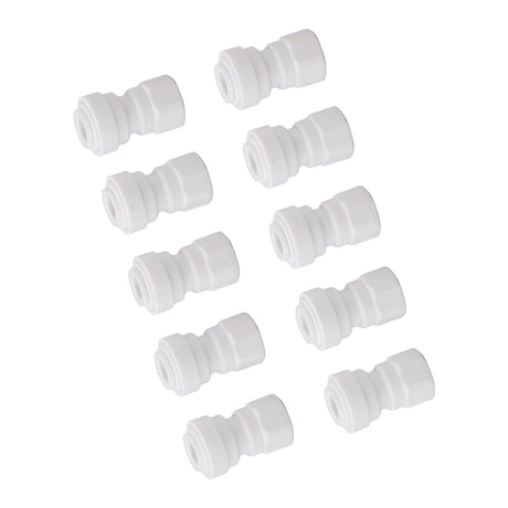 10 Pcs Plastic Quick Connect Fittings Multifunctional Plastic Quick Pipe Fitting for Home Winery Beer Brewing 3/8