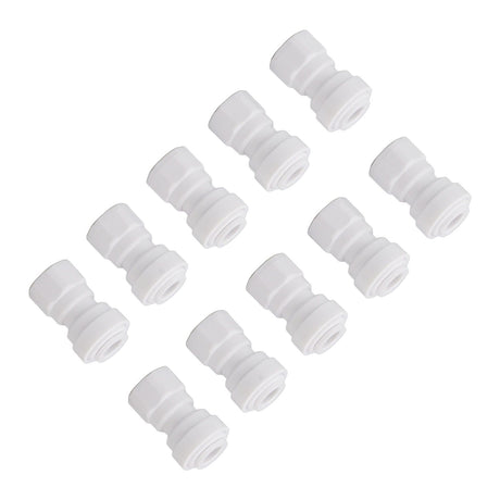 10 Pcs Plastic Quick Connect Fittings Multifunctional Plastic Quick Pipe Fitting for Home Winery Beer Brewing 3/8