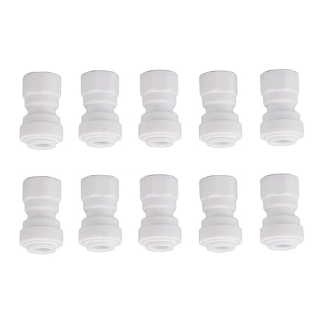 10 Pcs Plastic Quick Connect Fittings Multifunctional Plastic Quick Pipe Fitting for Home Winery Beer Brewing 3/8