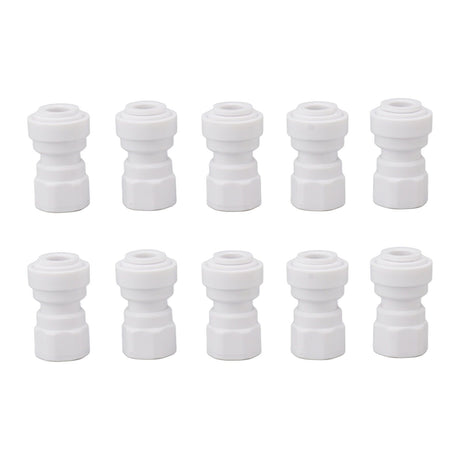 10 Pcs Plastic Quick Connect Fittings Multifunctional Plastic Quick Pipe Fitting for Home Winery Beer Brewing 3/8