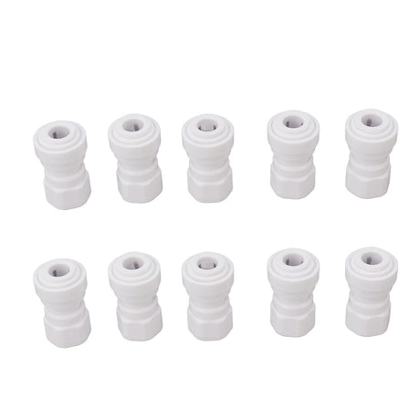 10 Pcs Plastic Quick Connect Fittings Multifunctional Plastic Quick Pipe Fitting for Home Winery Beer Brewing 3/8