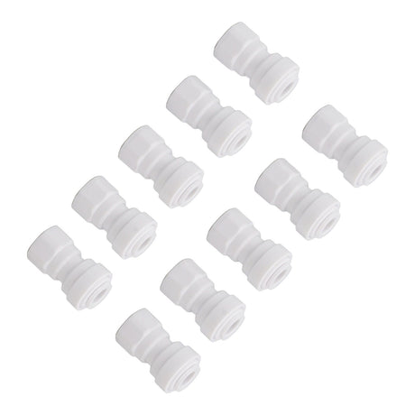 10 Pcs Plastic Quick Connect Fittings Multifunctional Plastic Quick Pipe Fitting for Home Winery Beer Brewing 3/8