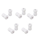 10 Pcs Plastic Quick Connect Fittings Multifunctional Plastic Quick Pipe Fitting for Home Winery Beer Brewing 3/8