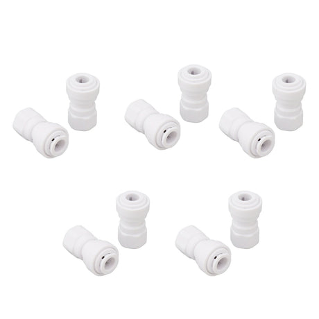 10 Pcs Plastic Quick Connect Fittings Multifunctional Plastic Quick Pipe Fitting for Home Winery Beer Brewing 3/8