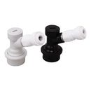 Ball Lock Disconnect Kit Beer Keg Liquid Dispenser Push in Fitting Quick Joint Connector for Beer Tube Hose 5/16