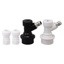 Ball Lock Disconnect Kit Beer Keg Liquid Dispenser Push in Fitting Quick Joint Connector for Beer Tube Hose 3/8