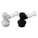 Ball Lock Disconnect Kit Beer Keg Liquid Dispenser Push in Fitting Quick Joint Connector for Beer Tube Hose 3/8