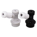 Ball Lock Disconnect Kit Beer Keg Liquid Dispenser Push in Fitting Quick Joint Connector for Beer Tube Hose 3/8
