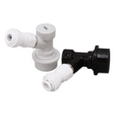 Ball Lock Disconnect Kit Beer Keg Liquid Dispenser Push in Fitting Quick Joint Connector for Beer Tube Hose 3/8