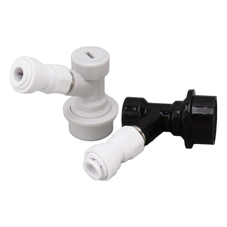 Ball Lock Disconnect Kit Beer Keg Liquid Dispenser Push in Fitting Quick Joint Connector for Beer Tube Hose 3/8