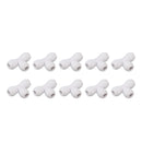 10PCS Push to Connect Fittings 8mm 5/16 Tee Coupling Quick Connector Plastic Tight Sealing Tube Fittings Home Beer Brewing Parts
