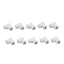 10PCS Push to Connect Fittings 8mm 5/16 Tee Coupling Quick Connector Plastic Tight Sealing Tube Fittings Home Beer Brewing Parts
