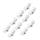 10PCS Push to Connect Fittings 8mm 5/16 Tee Coupling Quick Connector Plastic Tight Sealing Tube Fittings Home Beer Brewing Parts