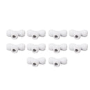 10PCS Push to Connect Fittings 8mm 5/16 Tee Coupling Quick Connector Plastic Tight Sealing Tube Fittings Home Beer Brewing Parts
