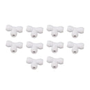 10PCS Push to Connect Fittings 8mm 5/16 Tee Coupling Quick Connector Plastic Tight Sealing Tube Fittings Home Beer Brewing Parts