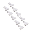10PCS Push to Connect Fittings 8mm 5/16 Tee Coupling Quick Connector Plastic Tight Sealing Tube Fittings Home Beer Brewing Parts