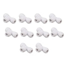 10PCS Push to Connect Fittings 8mm 5/16 Tee Coupling Quick Connector Plastic Tight Sealing Tube Fittings Home Beer Brewing Parts