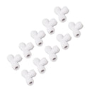 10PCS Push to Connect Fittings 8mm 5/16 Tee Coupling Quick Connector Plastic Tight Sealing Tube Fittings Home Beer Brewing Parts