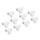 10PCS Push to Connect Fittings 8mm 5/16 Tee Coupling Quick Connector Plastic Tight Sealing Tube Fittings Home Beer Brewing Parts