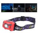 LED Headlamp Ultra Bright IPX7 Waterproof USB Rechargeable Headlamp with Sensor for Outdoor Fishing Running Camping