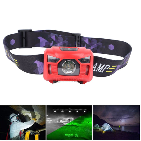 LED Headlamp Ultra Bright IPX7 Waterproof USB Rechargeable Headlamp with Sensor for Outdoor Fishing Running Camping