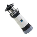 Solar Powered Lighthouse Environmentally Friendly Energy Saving Solar Lighthouse with Rotating Beacon for Garden Decor Black