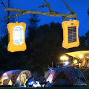 LED Solar Light Rechargeable Portable Flood Light Hooked Tent Light Outdoor Emergency Light for Camping Hiking Fishing