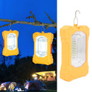 LED Solar Light Rechargeable Portable Flood Light Hooked Tent Light Outdoor Emergency Light for Camping Hiking Fishing