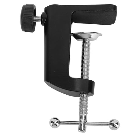Desk C Clamp Aluminum Black 2.4inch 61mm Desk Table Mount Clamp for Desktop Table Lamp