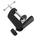 Desk C Clamp Aluminum Black 2.4inch 61mm Desk Table Mount Clamp for Desktop Table Lamp
