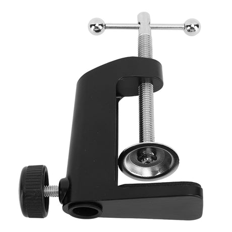 Desk C Clamp Aluminum Black 2.4inch 61mm Desk Table Mount Clamp for Desktop Table Lamp