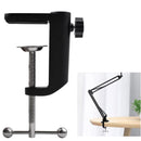 Desk C Clamp Aluminum Black 2.4inch 61mm Desk Table Mount Clamp for Desktop Table Lamp