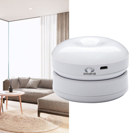 Motion Sensor Night Light 360 Degree Rotation LED Rechargeable Motion Activated Night Light for Stairs Wall Closet Cabinet White Light