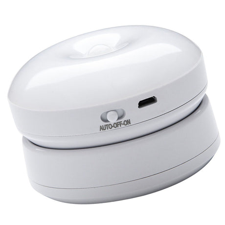 Motion Sensor Night Light 360 Degree Rotation LED Rechargeable Motion Activated Night Light for Stairs Wall Closet Cabinet White Light