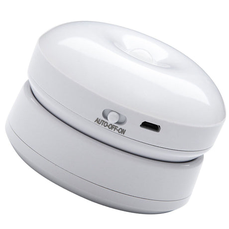 Motion Sensor Night Light 360 Degree Rotation LED Rechargeable Motion Activated Night Light for Stairs Wall Closet Cabinet White Light