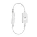 12‑24V 4A Mini LED Dimmer Touch Switch Single Color Light Emitting Diode Strip Light Brightness Controller On Off Switch White