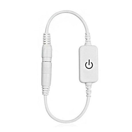 12‑24V 4A Mini LED Dimmer Touch Switch Single Color Light Emitting Diode Strip Light Brightness Controller On Off Switch White
