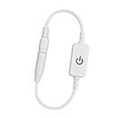 12‑24V 4A Mini LED Dimmer Touch Switch Single Color Light Emitting Diode Strip Light Brightness Controller On Off Switch White