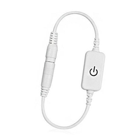 12‑24V 4A Mini LED Dimmer Touch Switch Single Color Light Emitting Diode Strip Light Brightness Controller On Off Switch White